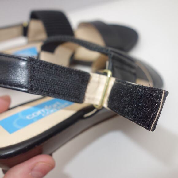 New in Box Comfort Corner BLACK Sandals Low Heel Women's 7 - Picture 6 of 10